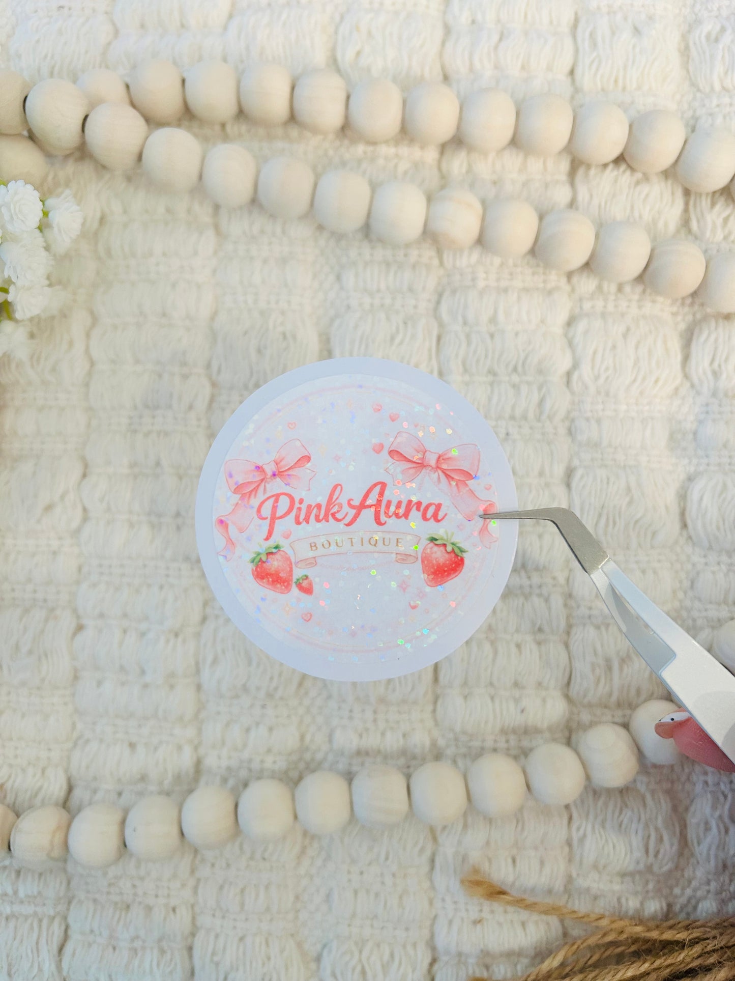 Custom Logo Glossy Stickers