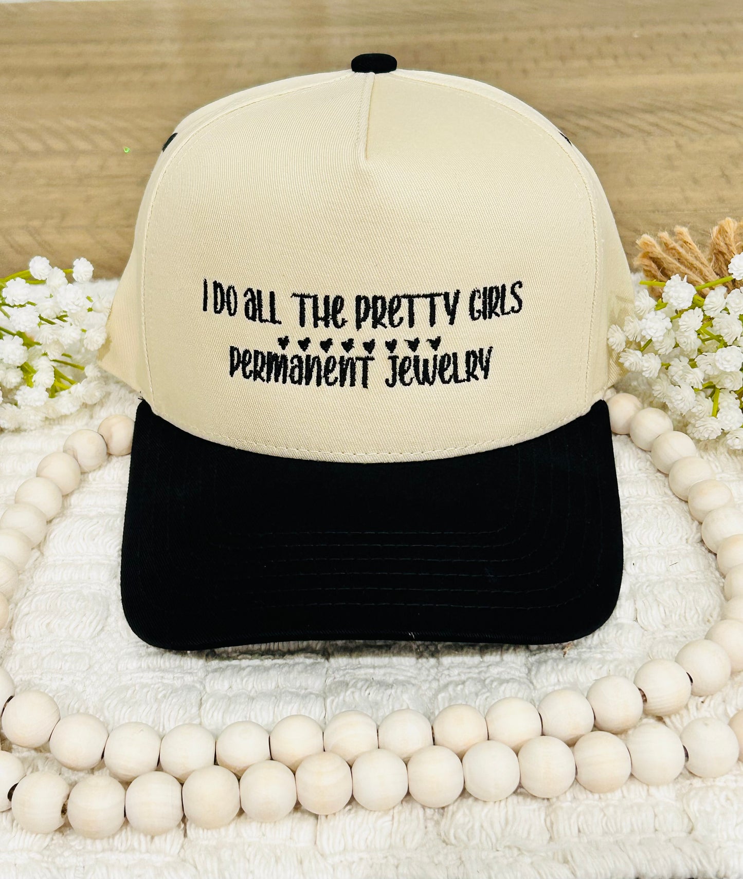 Pretty Girl Permanent Jewelry Hat ✨