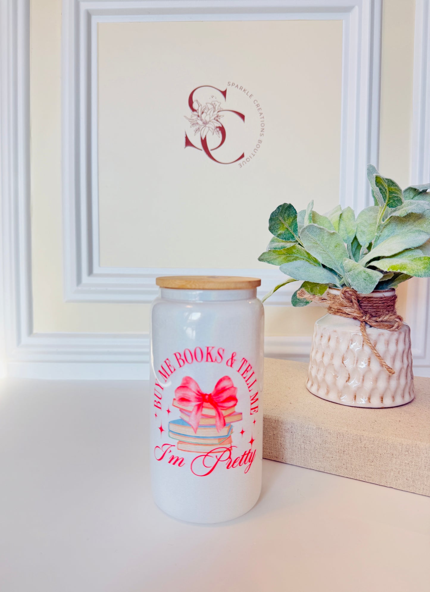 Book Babe Glass Cup