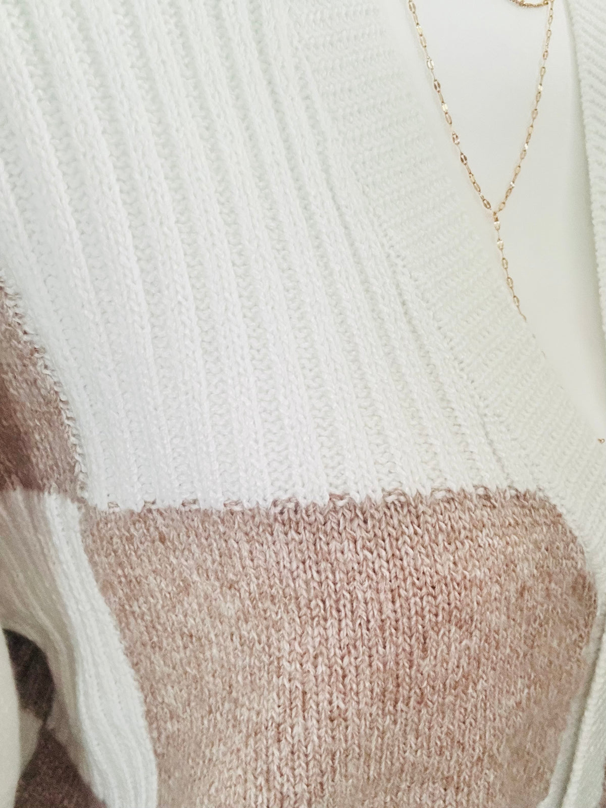 Sophia Checkerboard Cardigan