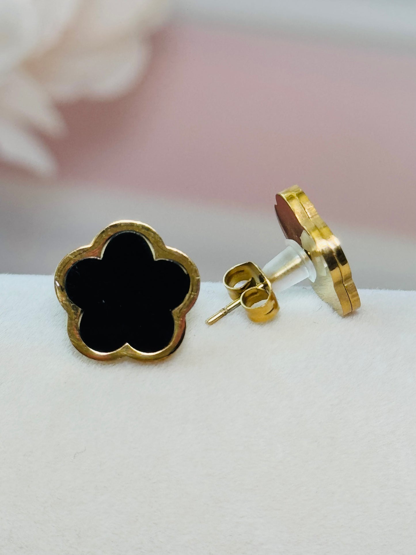 Black Leaf Earrings