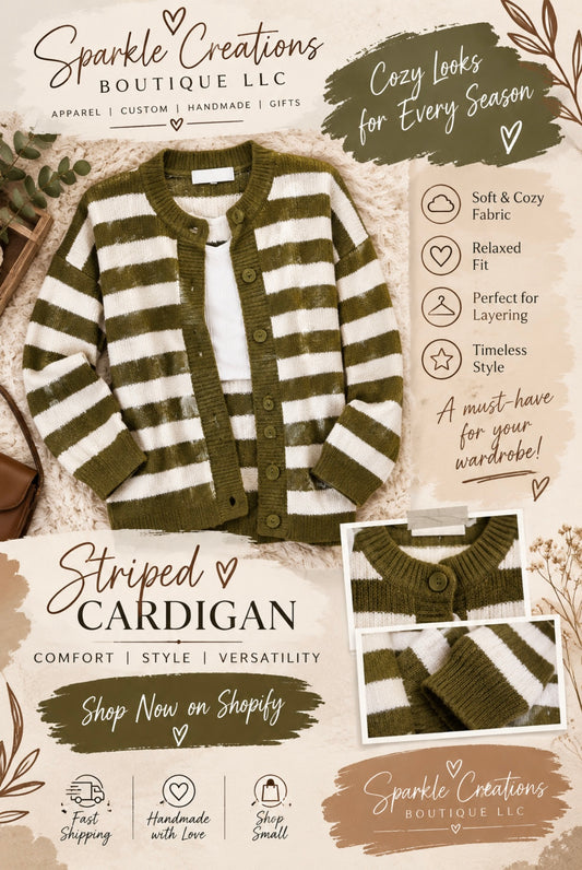 The Everly Stripe Cardigan