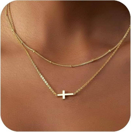 Faith Layered Cross Necklace